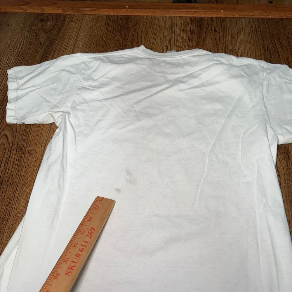 90s Nike center Swoosh Graphic T-Shirt White youth Large Made in USA vtg Tee